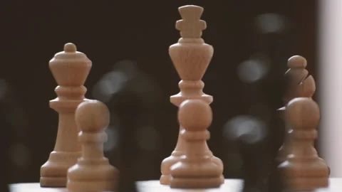 White Chess King Stock Footage 132584490
