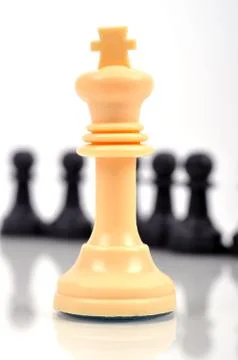 White chess king Stock Photos