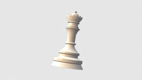 White chess queen Stock Footage 308826355