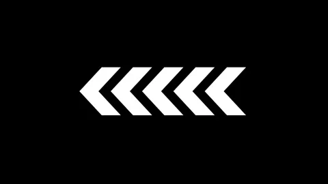 White chevron arrow animation with dynamic directional motion. Stock Footage 335039794