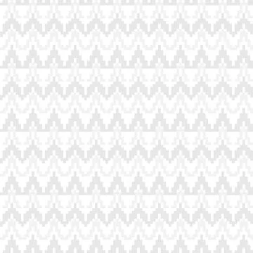 White Chevron Knitting Grid seamless pattern design Stock Illustration