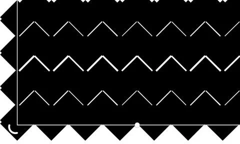 White chevron lines over a solid black background 스톡 일러스트
