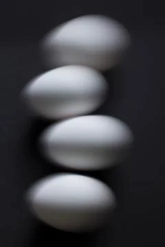 White chicken eggs Stock Photos