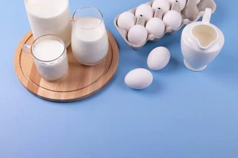 White chicken eggs Stock Photos