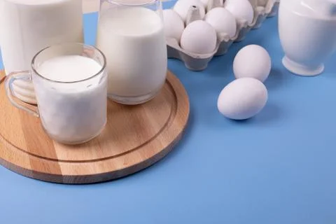 White chicken eggs Stock Photos