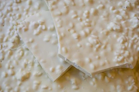 White chocolate background Stock Photos