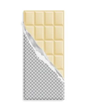 White chocolate bar in a blank wrapper イラスト素材