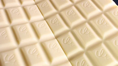 White chocolate bar chocolates Stock Footage 97163654