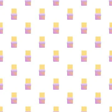 White chocolate bars in colorful wrapper repeating pattern Stock Illustration