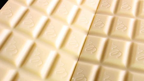 White chocolate bars Stock Footage 96544397