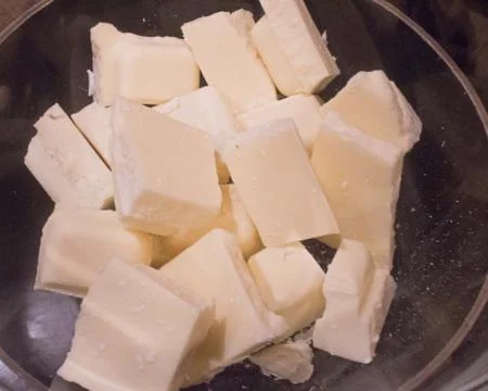 White chocolate chunks Stock Photos