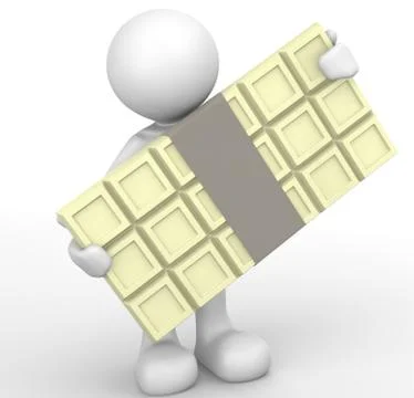 White chocolate Stock Illustration