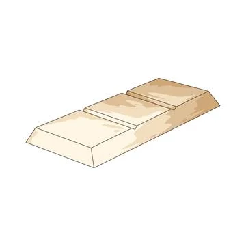 White chocolate illustration Stock Illustration