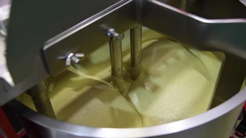 White chocolate making machine Stock Footage 292674186