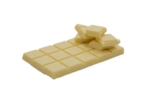 White chocolate . Stock Photos