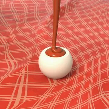 White chocolate praline witch raspberry cream filling on red background 스톡 일러스트