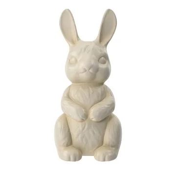 White chocolate rabbit Stockillustratie