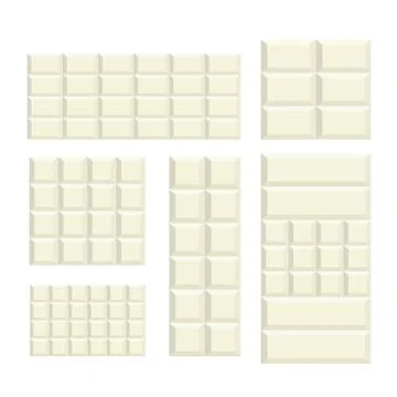 White chocolate variation design Stock Illustration