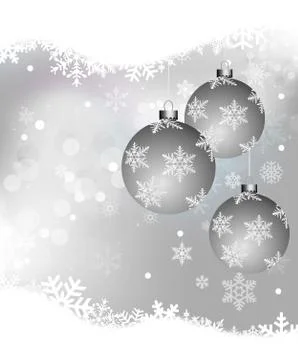White Christmas Background Stock Illustration