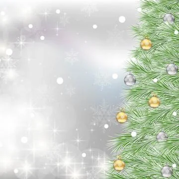 White Christmas Background Stock Illustration