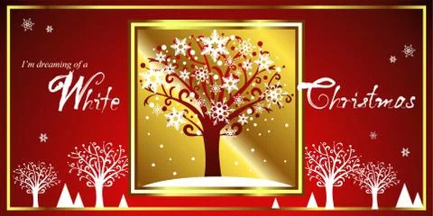 White Christmas. Stock Illustration
