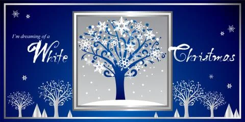 White Christmas. Stock Illustration