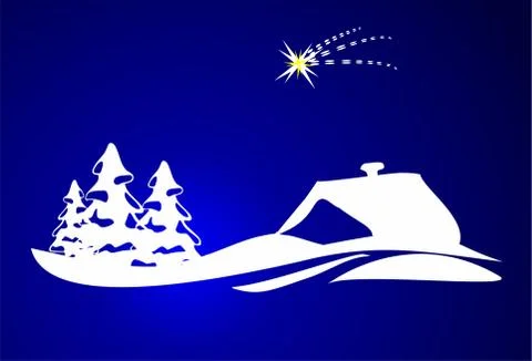 White Christmas Stock Illustration