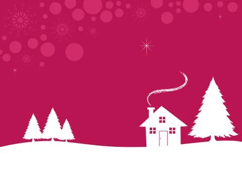 A White Christmas Stock Illustration