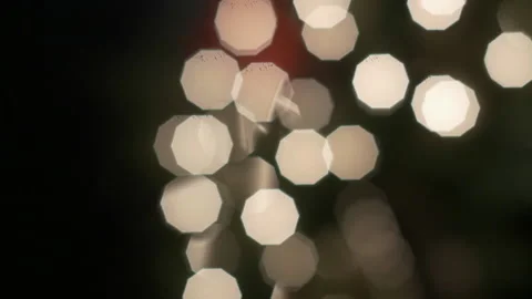 White Christmas lights on a Christmas wreath, bokeh Stock Footage 168161053