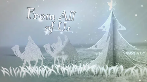 White Christmas Pop-Ups Stock Footage 33002323