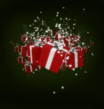 White Christmas presents Stock Illustration