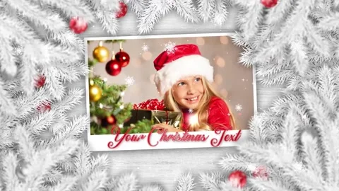 White Christmas Slideshow Stock After Effects