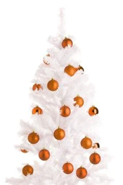 White christmas tree 写真素材
