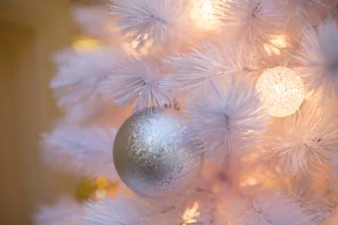 White christmas tree Stock Photos