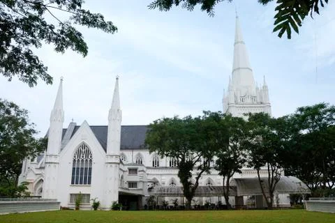 White church Foto stock