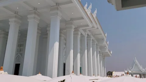 White church with pointed back Stock Footage 276282712