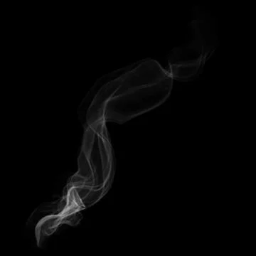 White cigarette  smoke isolated Stock Illustration