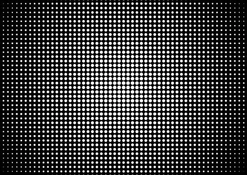 White circle consisting of small circles. Stock Illustration