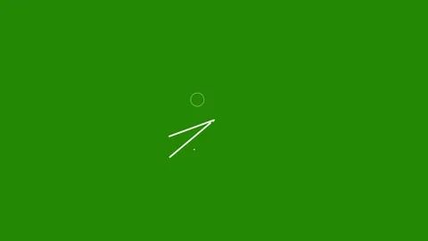 White circle effect animation on green screen. Flat vector circle explosion.. Stock Footage 310711536