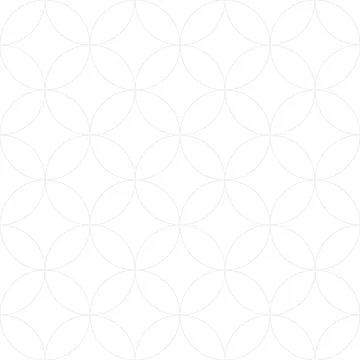 White circle geometric pattern, seamless repeat background. イラスト素材