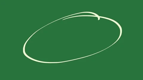 A white circle on Green Screen cartoonish design frame figure motion 스톡 동영상 337335671