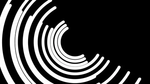 White circle lines Illustrazione stock