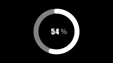 White circle loading simple animation Stock Footage 275353025