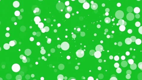 White circle particles motion graphics with green screen background Video stock 344835245