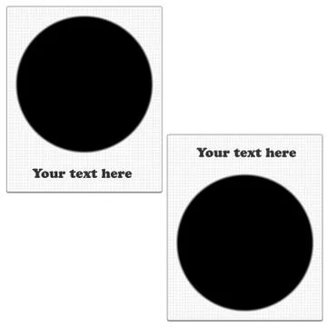 White circle photo frames Stock Illustration