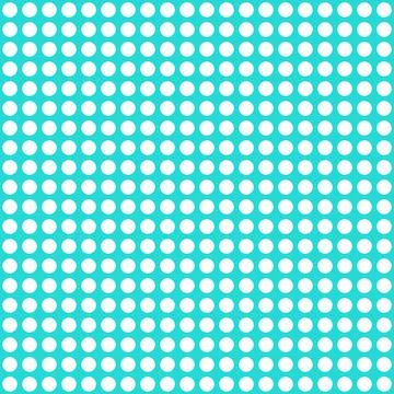 White circle seamless pattern on blue background Stock Illustration