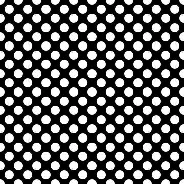 White circle seamless pattern on white background Stock Illustration