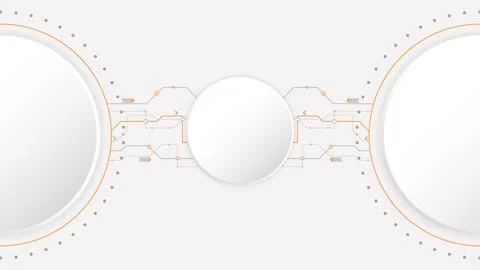 White circle technology background abstract. Stock Illustration