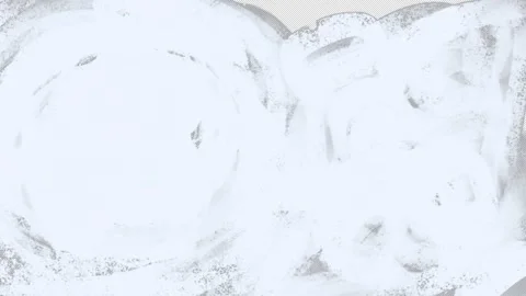 White circles are painted with a brush to create a frame transition. An artistic Stock Footage 344110649
