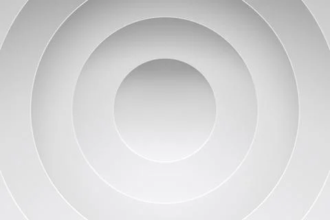 White circles background with lights and shadows Stock Illustration